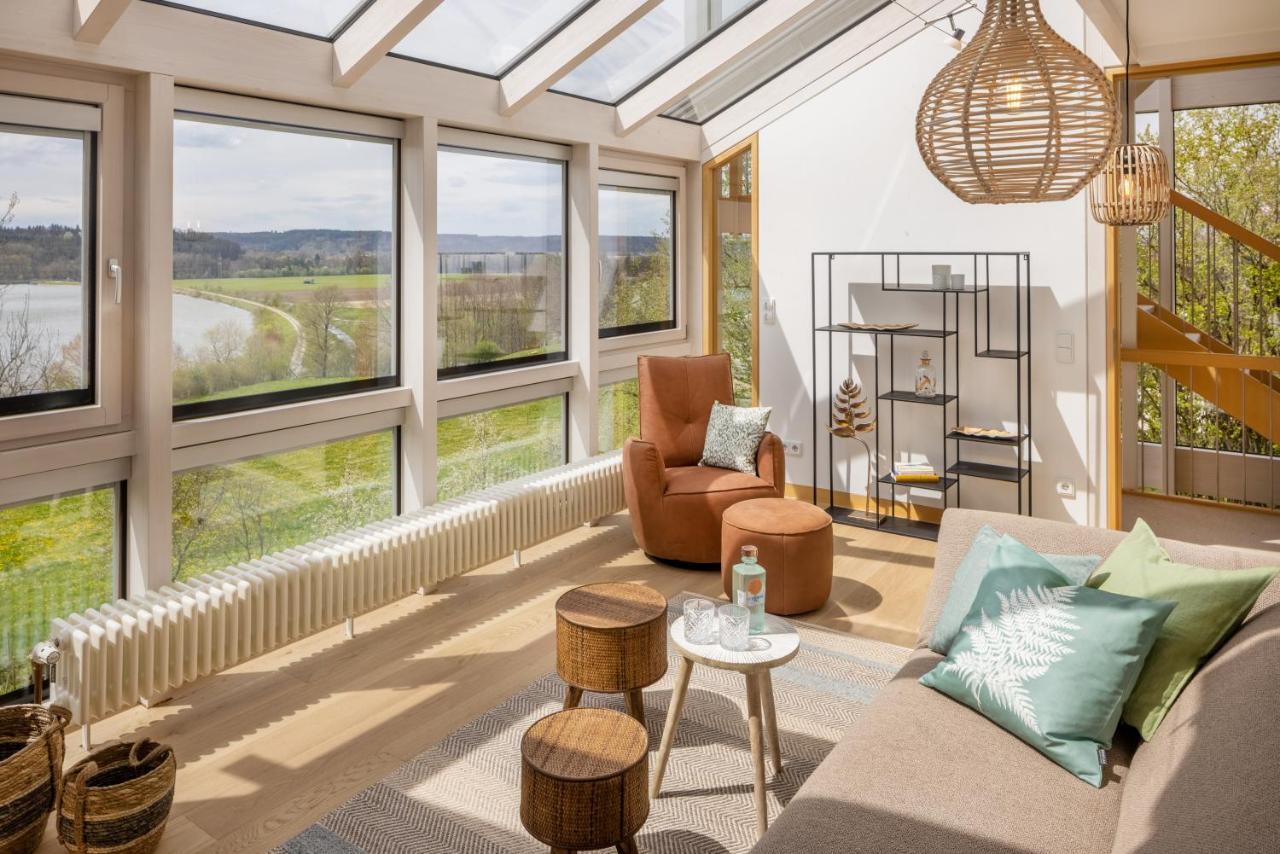 Stille X Weite - Hochwertige Wohnung Mit See-Panorama Kronburg Exterior foto